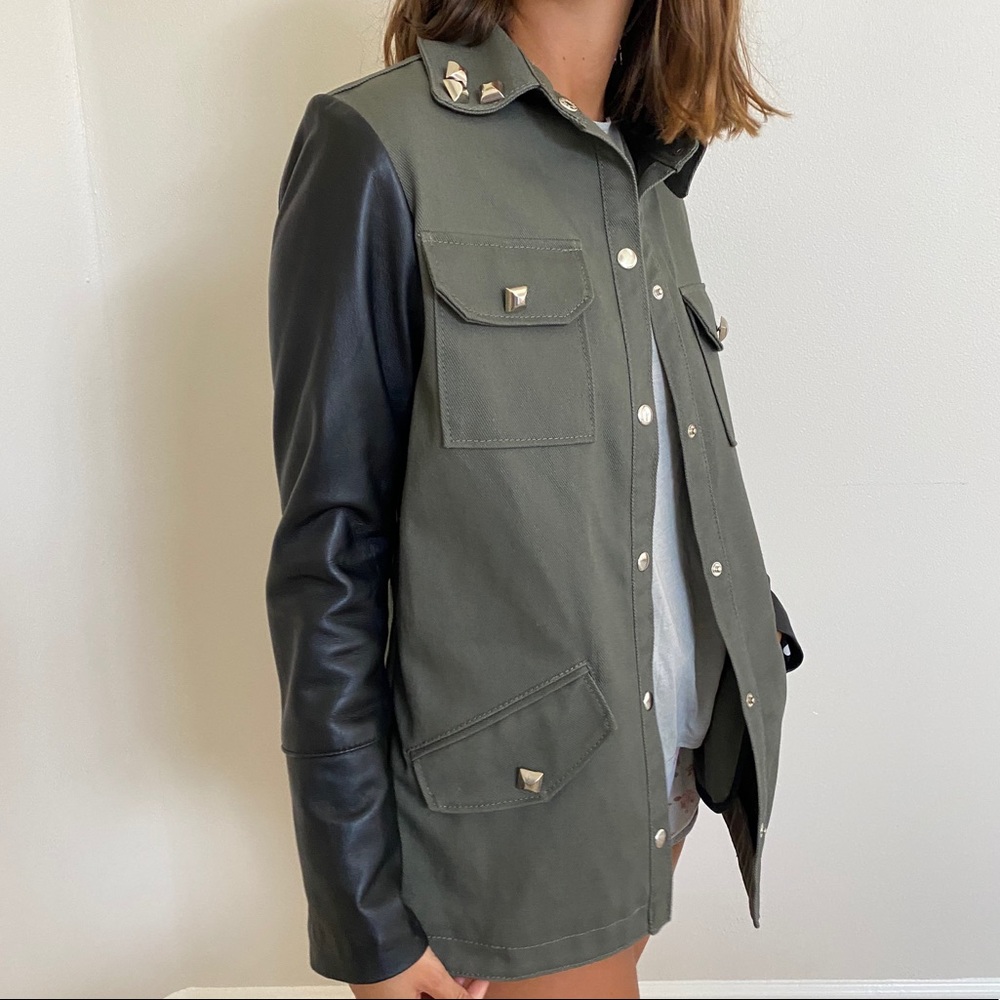 NEW Genuine Leather Utility Jacket